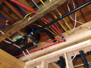 Ceiling plumbing electrical